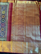  kanchipuram silk saree with blouse