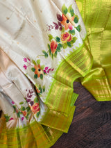 Hand Painted Gadwal Handloom Pure Silk