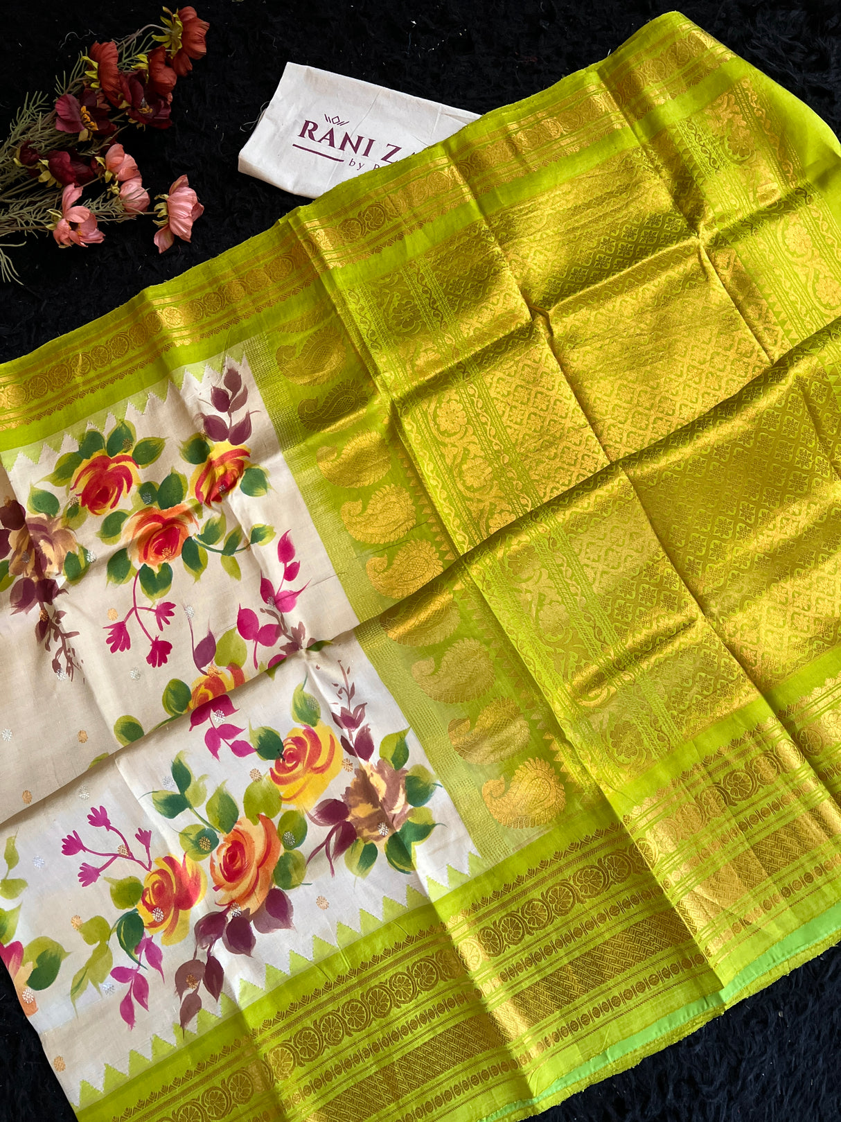 Hand Painted Gadwal Handloom Pure Silk