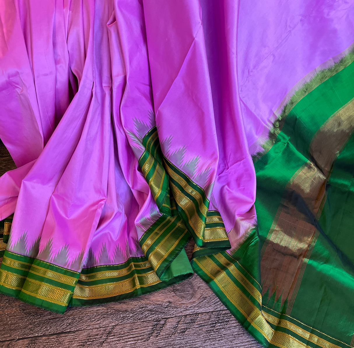 Ikkal silk saree with blouse