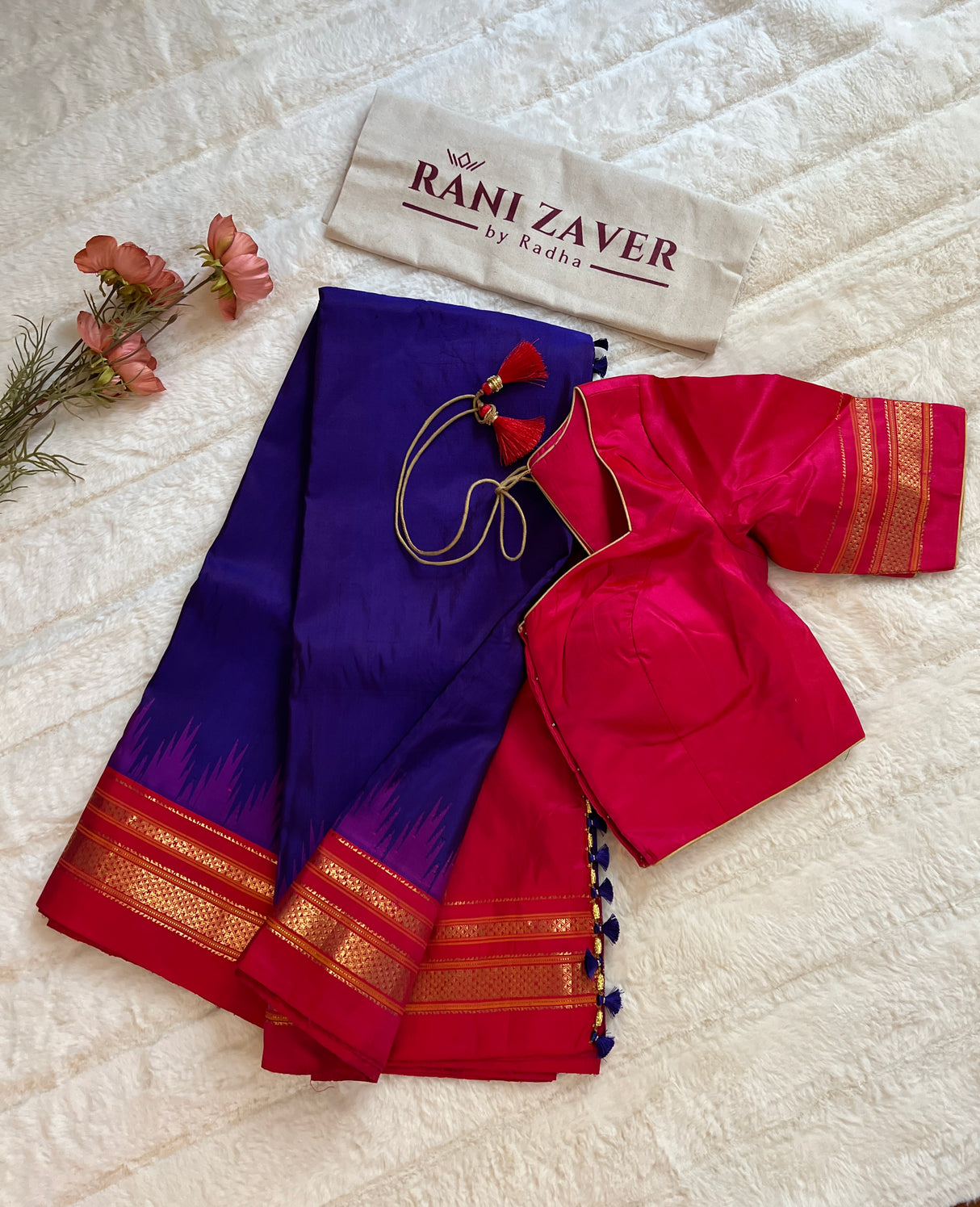  Ikkal silk saree with blouse