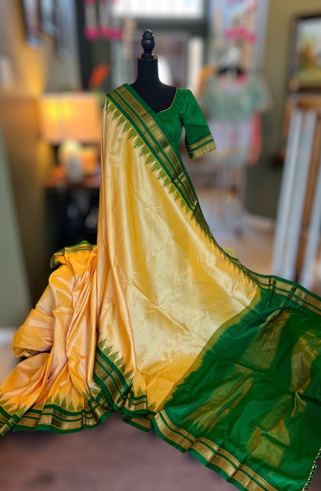  Ikkal silk saree with blouse