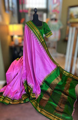 Ikkal silk saree with blouse