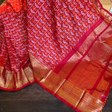  Ikkat kanchipuram fusion saree