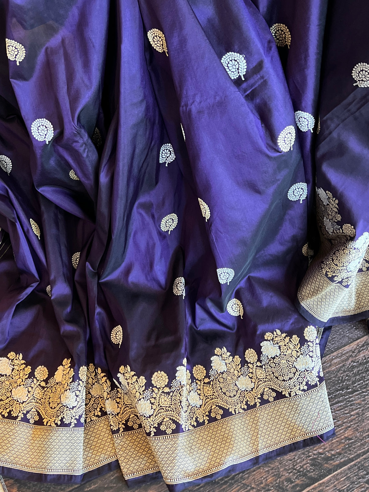 banarasi katan silk saree with pre stitched blouse