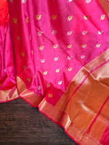 banarasi katan silk saree with pre stitched blouse