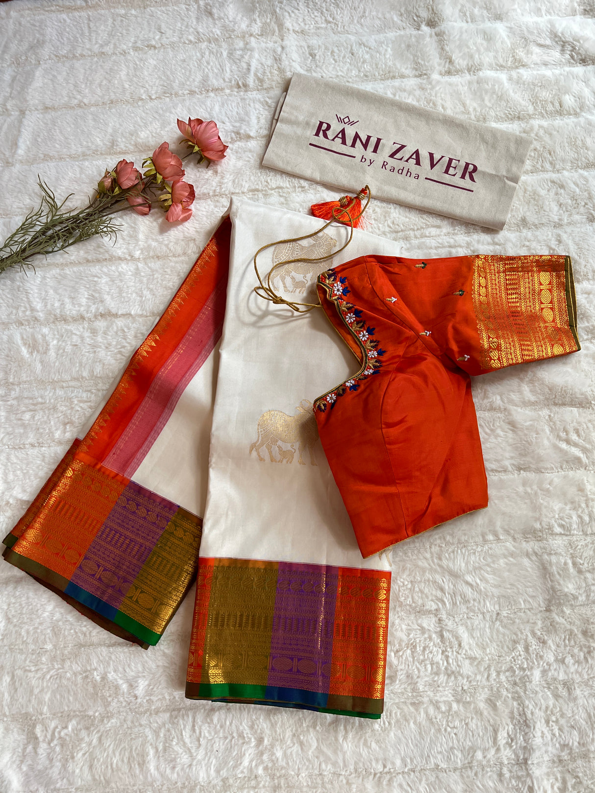 Kanchipuram Handloom Silk Saree with blouse