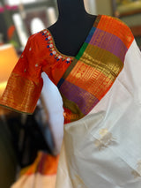 Kanchipuram Handloom Silk Saree with blouse