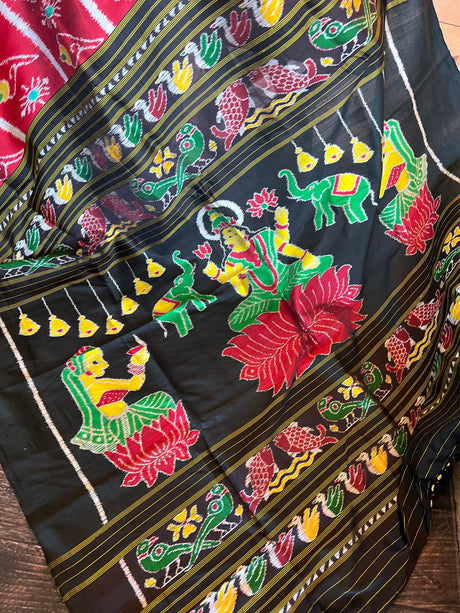 Sambalpuri Ikkat Handloom Silk Saree