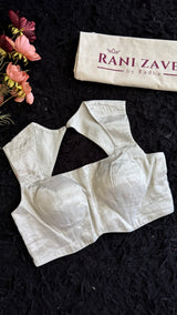 Lavender Georgette with silver Pita zari