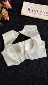 Lavender Georgette with silver Pita zari