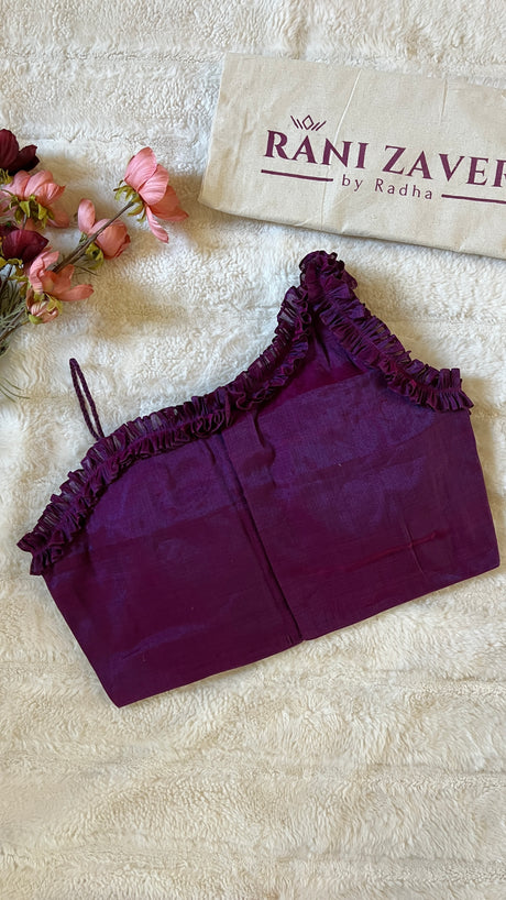 Purple Tissue Cocktail Blouse 34 36