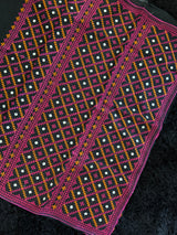 Black Multicolor Kutch Embroidery Kota