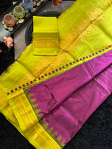Wine Chartreuse Ilkal Pure Silk