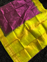 Wine Chartreuse Ilkal Pure Silk
