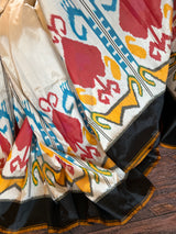 Cambodian design Single Ikkat Pure Silk