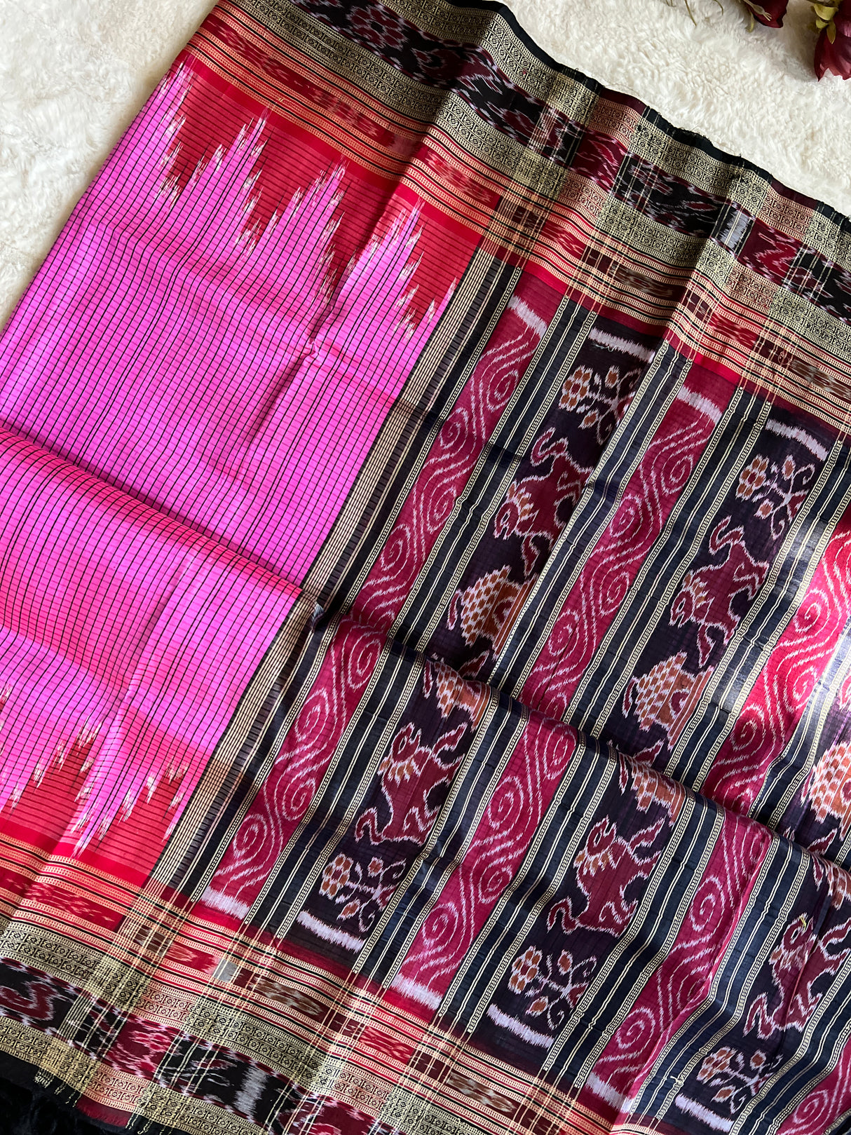 Pink Sachipar Khandua Mulberry Silk