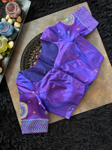 Red Purple Lambani Pure Silk