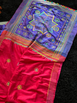 Red Purple Lambani Pure Silk