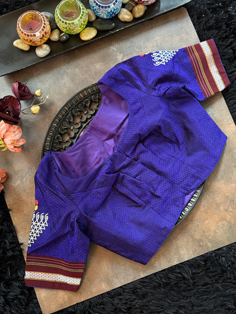 Purple Khun embroidered Blouse 36