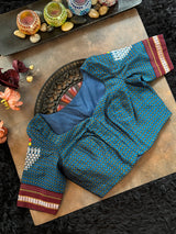 Blue Khun embroidered Blouse 36
