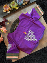 Purple Khun embroidered Blouse 38