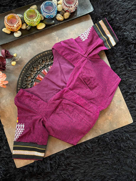 Magenta Khun embroidered Blouse 38