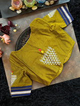 Mustard Khun embroidered Blouse 38