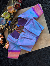 Lavender Purple Maharani Paithani Handloom Pure Silk