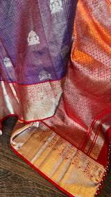 Purple Vaira Oosie Venkatagiri Pure Silk