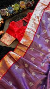 Purple Vaira Oosie Venkatagiri Pure Silk