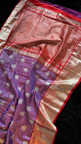 Purple Vaira Oosie Venkatagiri Pure Silk