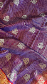 Purple Vaira Oosie Venkatagiri Pure Silk