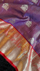 Purple Vaira Oosie Venkatagiri Pure Silk