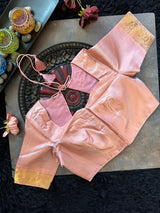 Purple Pink Gadwal Pure SIlk