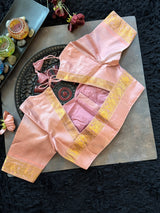 Purple Pink Gadwal Pure SIlk