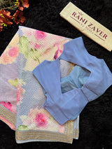 Floral Georgette with Sequins - Lilac shades