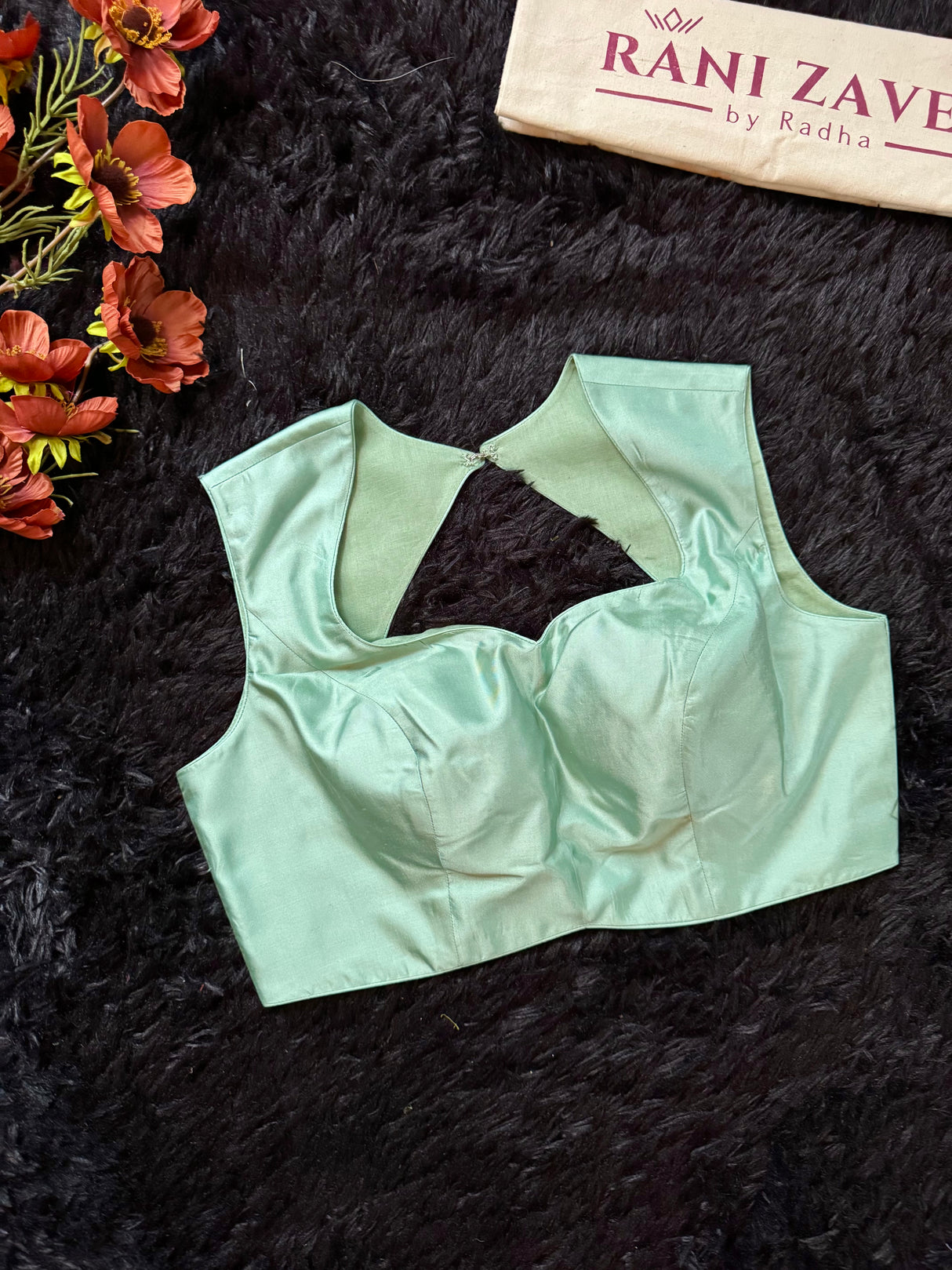 Floral Georgette with Sequins - Pista Green