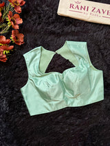 Floral Georgette with Sequins - Pista Green