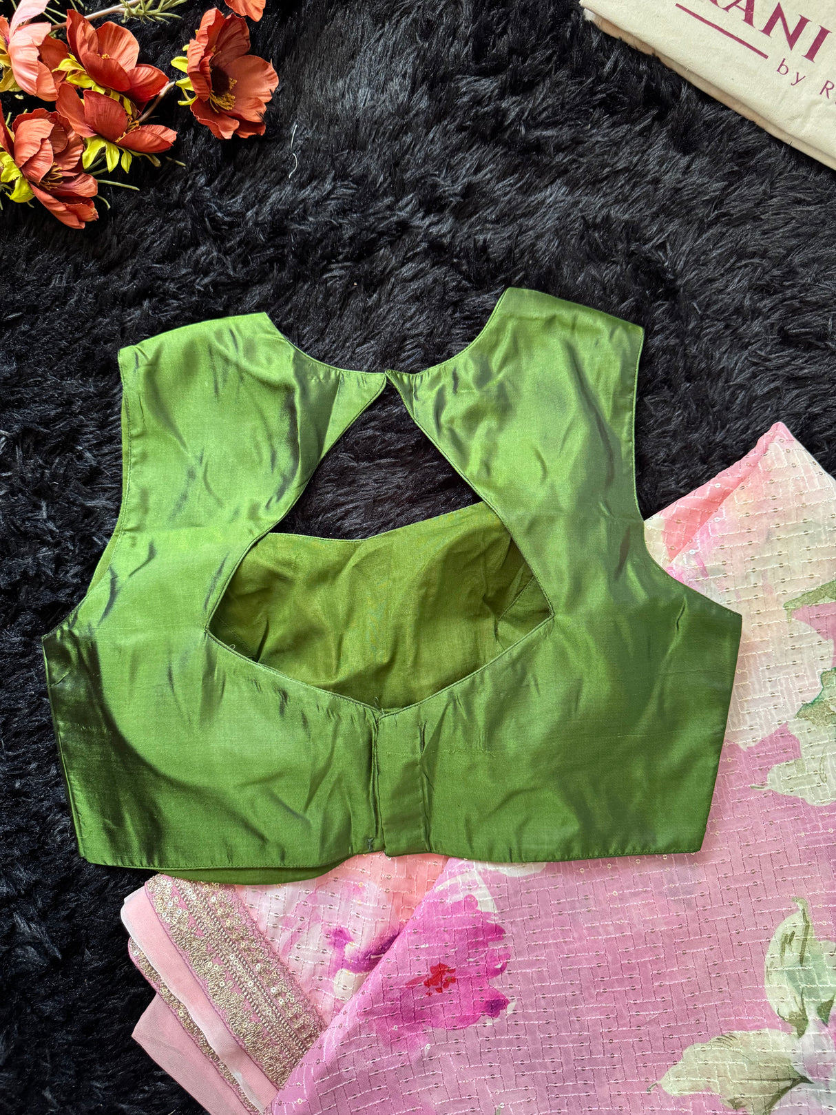 Floral Georgette with Sequins - All Pink
