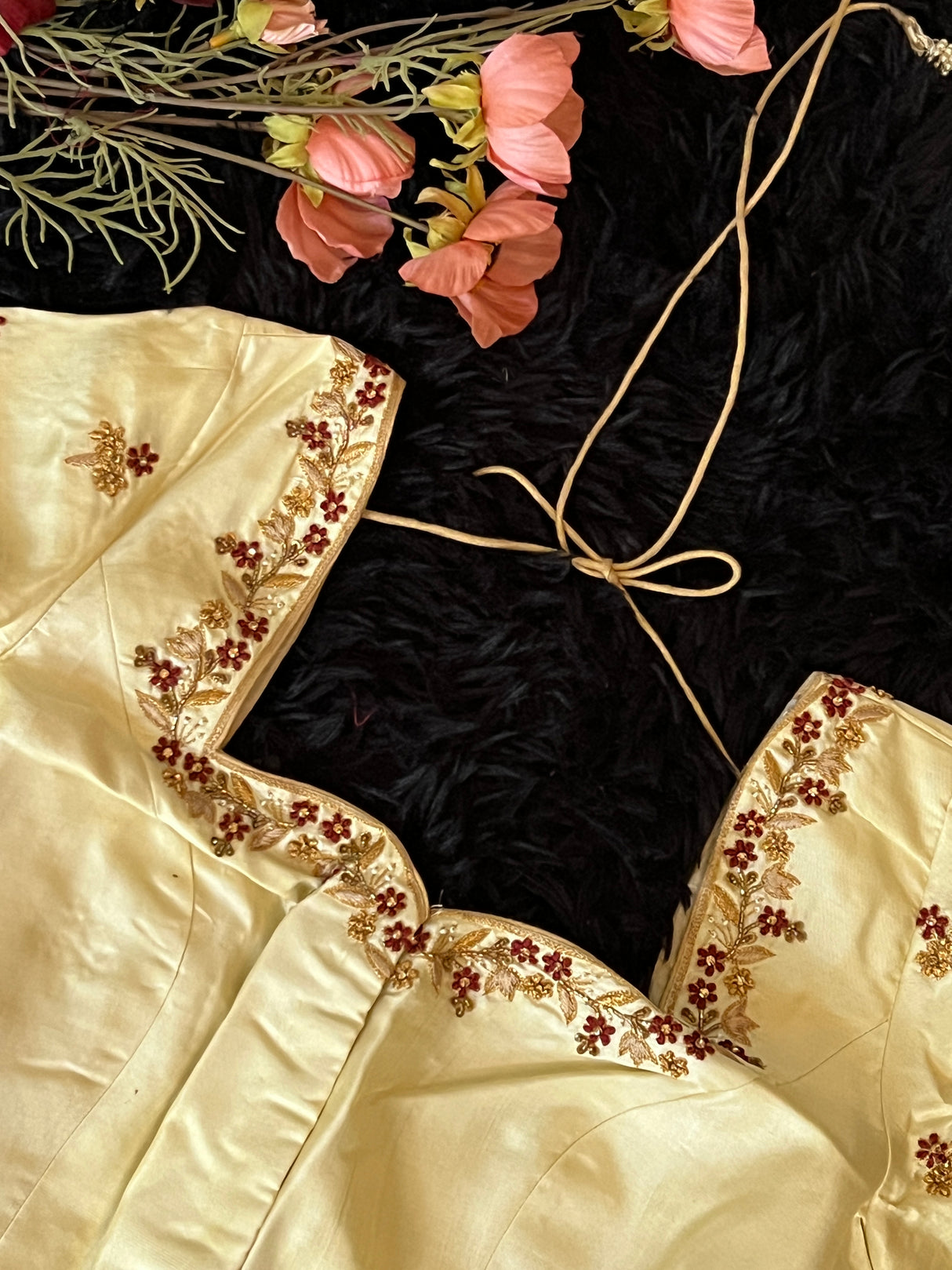 Maroon Beige Gadwal Kanchi Pure Silk