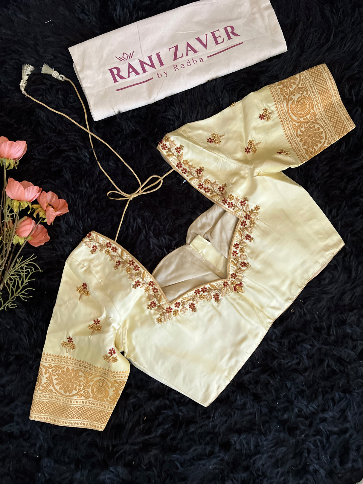 Maroon Beige Gadwal Kanchi Pure Silk