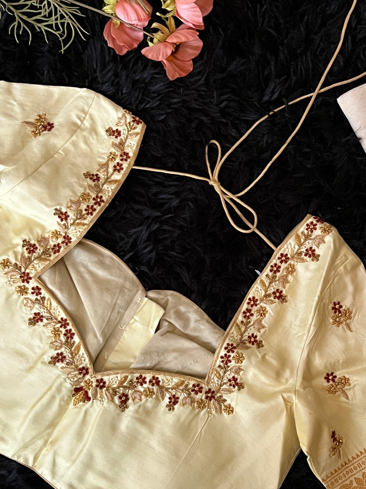 Maroon Beige Gadwal Kanchi Pure Silk