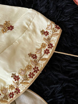 Maroon Beige Gadwal Kanchi Pure Silk