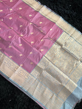Banaras Katan Silk Kaduwa Motifs Shikargah with Pre-Stitched Blouse