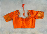 Gadwal handloom Pure Silk With Pre-Stitched Blouse