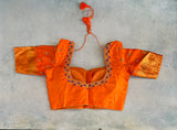 Gadwal handloom Pure Silk With Pre-Stitched Blouse