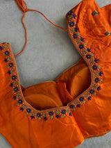 Gadwal handloom Pure Silk With Pre-Stitched Blouse
