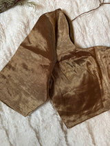 Antique Brass Color Tissue  Blouse 40