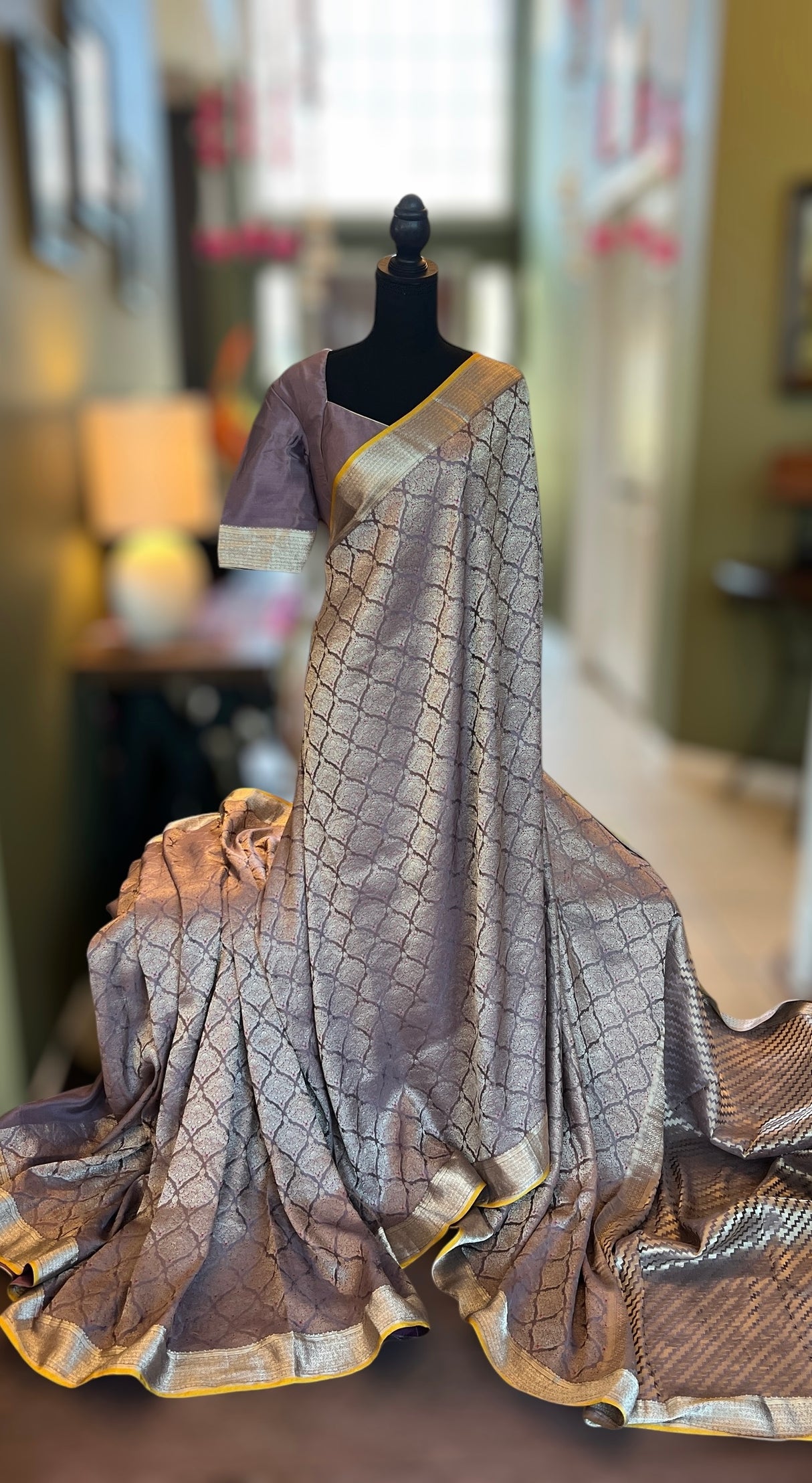 Mysore Brocade Crepe Silk